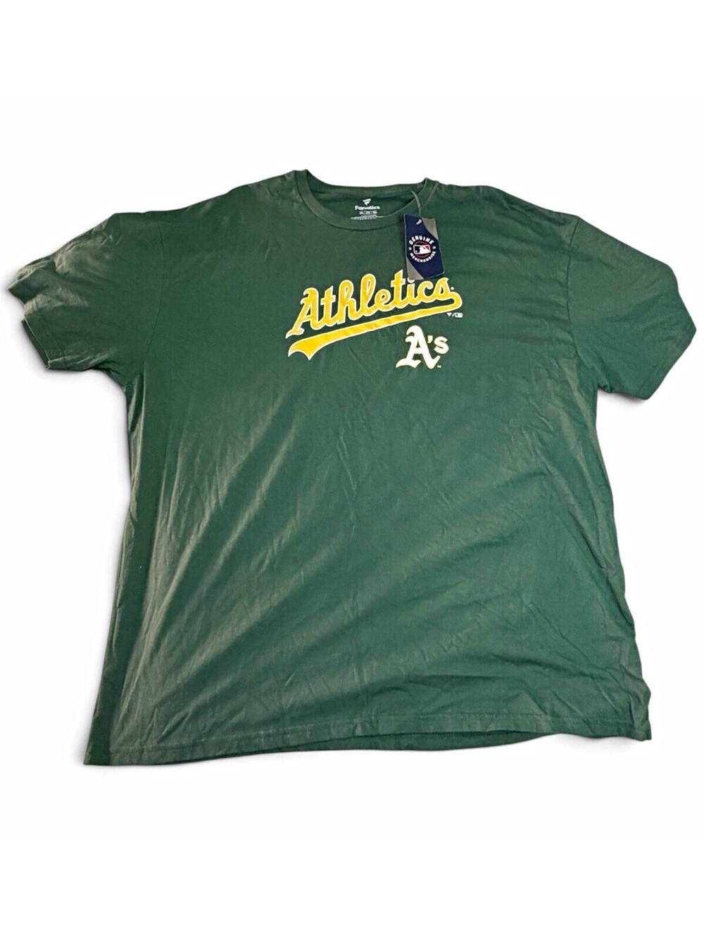 Fanatics Oakland Athletics MLB Graphic T-Shirt Green/Yellow/White Men's 3XL